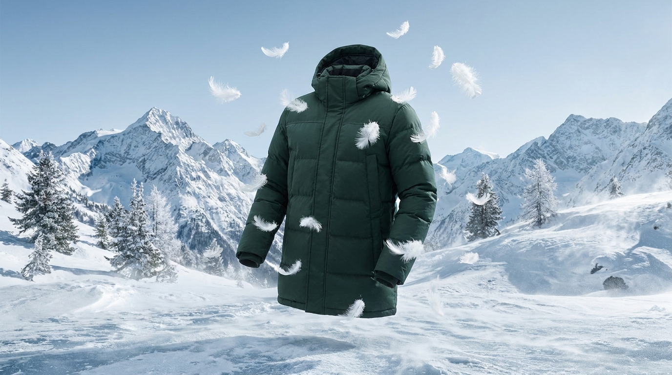 down parka fluffy lightweight