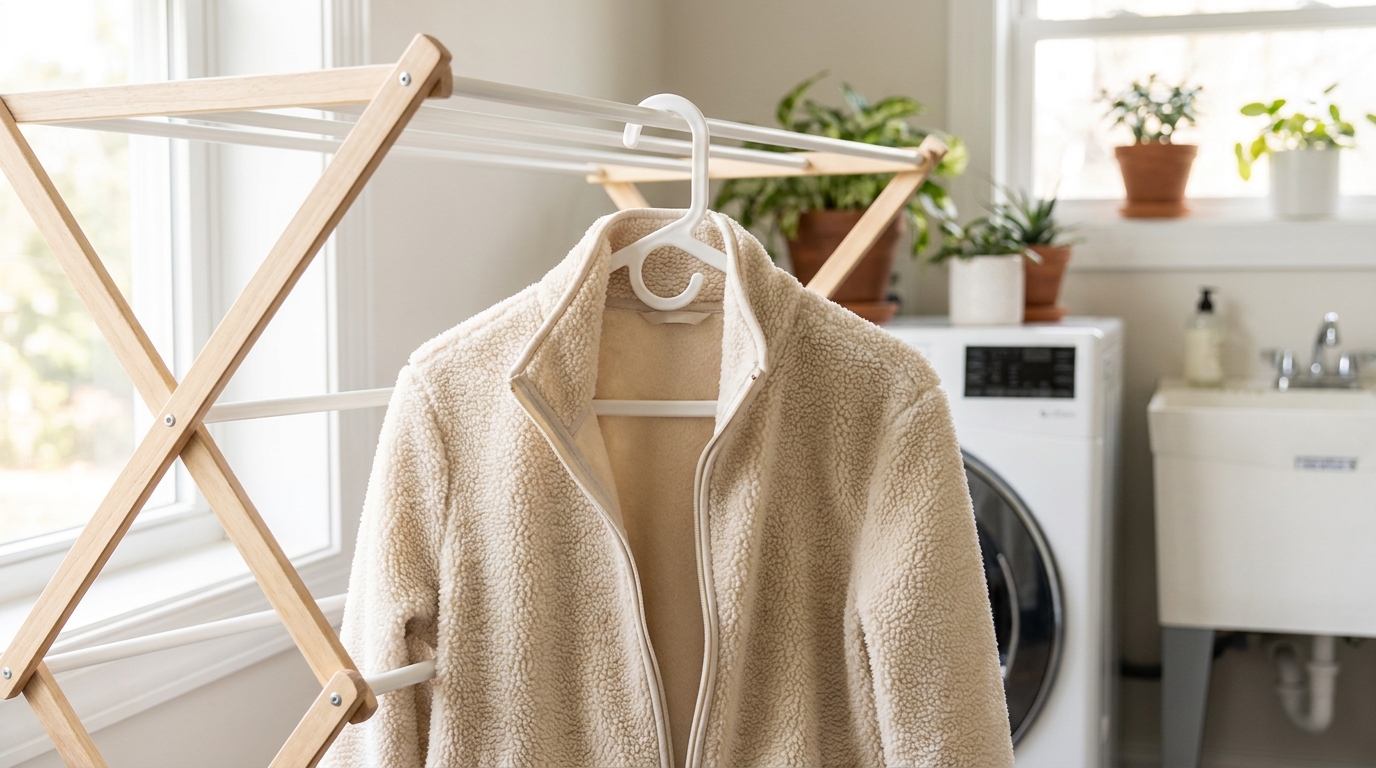 fleece garments clean wet
