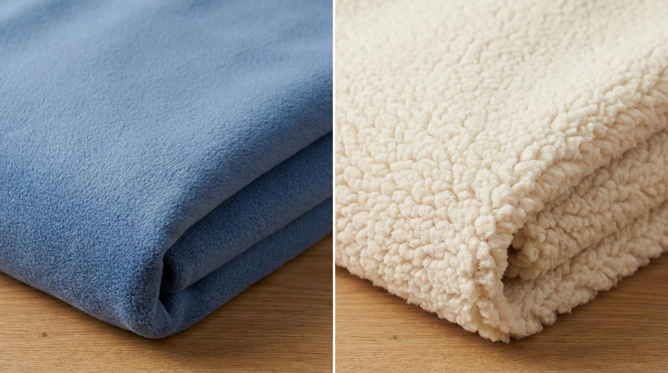 fleece jacket contrasting textures