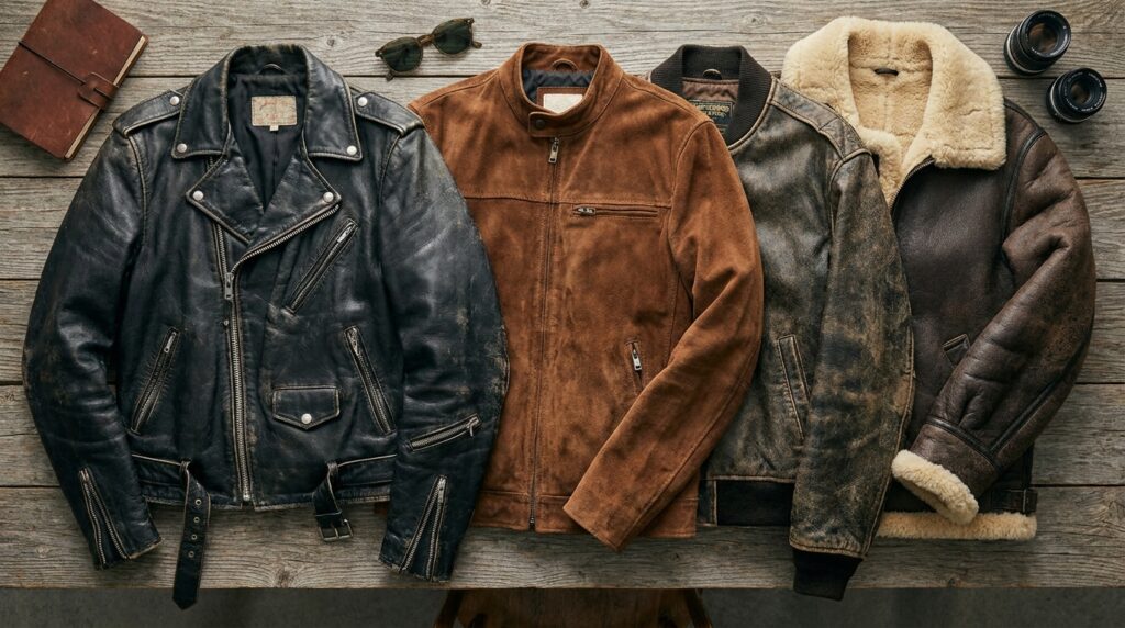 leather jackets asymmetrical minimalist