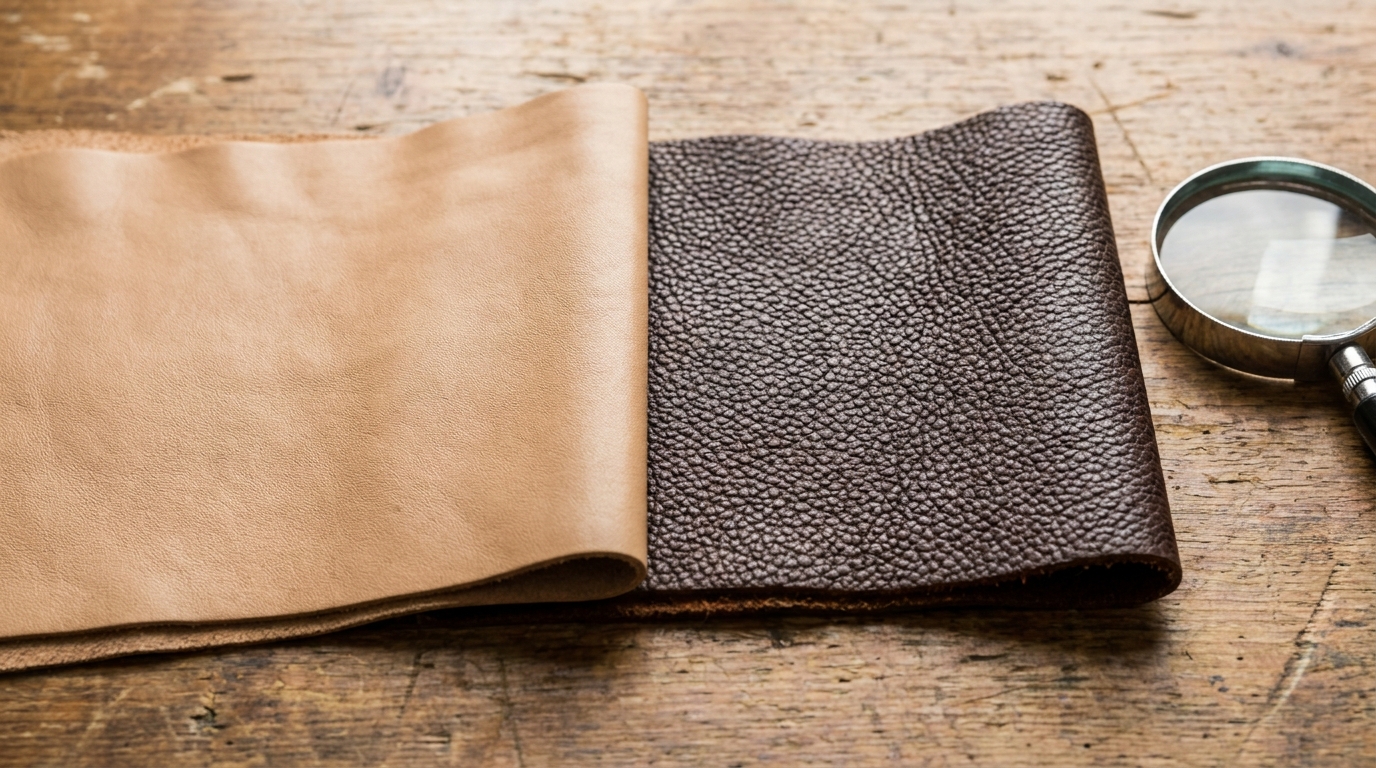 leather smooth pebbled
