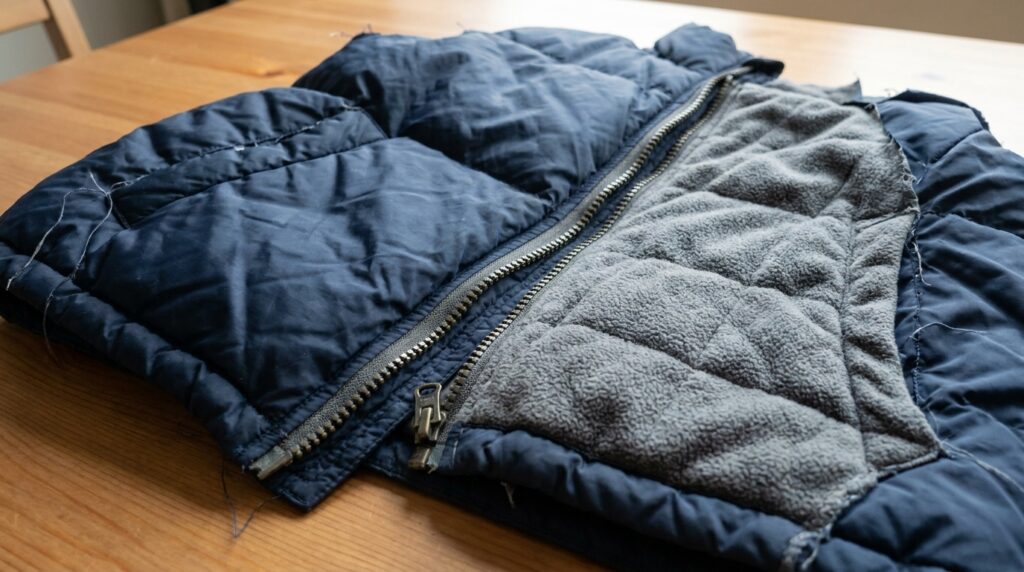 puffer jacket nylon durable