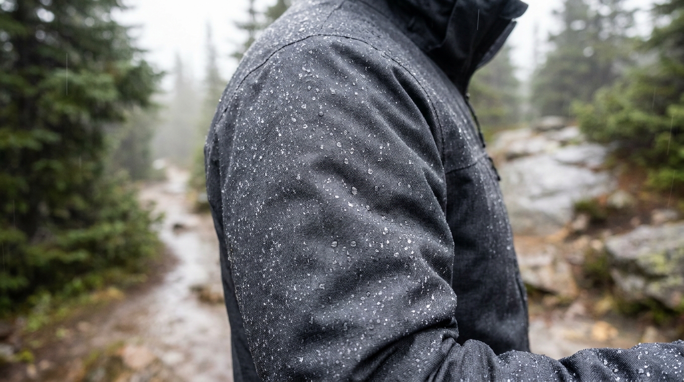 synthetic puffer jacket water resistant engineered